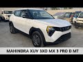 Mahindra XUV 3XO MX 3 Pro Diesel MT White Colour | Xplorewithvarun