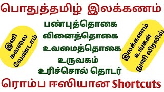 தமிழ் இலக்கணம் - (6 to 10th) / இலக்கண குறிப்பு - PART 1 / TNPSC, TNUSRB, TET, SI EXAM