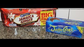 McVitie’s: Jamaica Ginger Sticky Pudding Cake \u0026 Jaffa Cakes Lemon \u0026 Lime Review