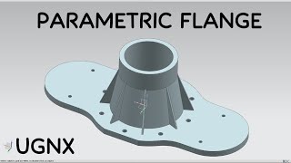 Parametric flange || UGNX || Easy Method