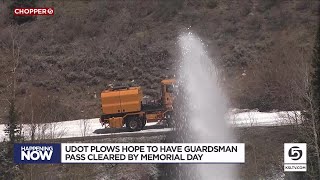 UDOT crews working to clear snow from mountain passes by Memorial Day