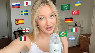 ASMR “I love You” in 20 different Languages 🤍