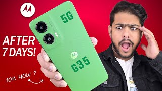 Moto G35 5G Review After 7 Days - Galti Mat Karna 😰 Budget 5G Phone | better than Moto G45 5G ?