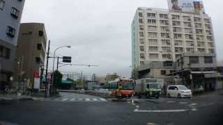 雨上がりの金町広小路（車載動画）葛飾区Tokyo,Japan.