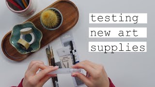 New art supply haul and tryout | relaxing music