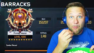 Reacting To LEVEL 1000 w/ 151,000 Kills, RESETTING HIS STATS in Black Ops 3! | Chaos