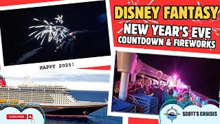 New Year's Eve 2024 Countdown and Fireworks from Disney Fantasy