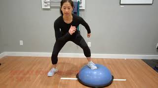 Ankle Ligament Sprain: Bosu Ball Lateral Shuffle