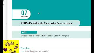 12th Computer Application practical program 7 PHP VARIABLE