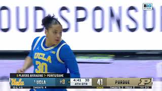 Highlights - UCLA W. Basketball at Purdue (Jan. 7, 2025)