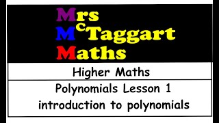 higher maths polynomials lesson 1 introduction to nested tables