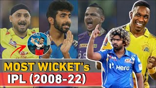 Most Wickets in IPL history 2008-2022 | IPL Me sabse jyada wicket lene wale bowlers | Brawo | Bumrah