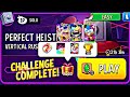 vertical rush super sized very easy challenge | 2 IN 1 | match masters | perfect heist vertical solo