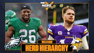 Herd Hierarchy: Eagles, Vikings sit in middle of Colin's Top 10 of Wild Card Weekend | THE HERD