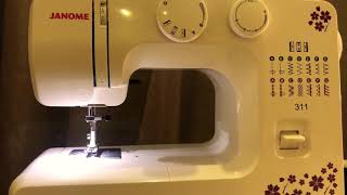 Janome 311 Joy of Sewing modeli dikiş ve nakış makinesi  kullanıma hazırlık