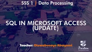 SQL in Microsoft Access UPDATE - SSS1 Data Processing