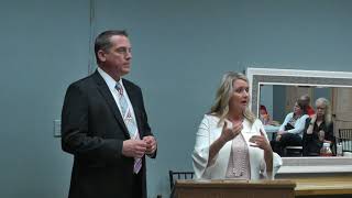 Benedict funeral directors address the Kiwanis