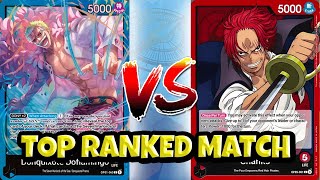 [OP09] TOP 10 Ranked Gameplay! Red Shanks Vs Blue Doflamingo High Rated One Piece TCG