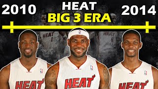 Timeline of the MIAMI HEAT'S BIG 3 ERA | Rise and Fall | The Heatles