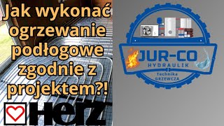 Jak wykonać ogrzewanie podłogowe zgodnie z projektem? Jak obliczyć długość pętli? Projekt HERZ!