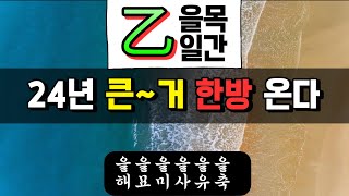 갑진년 을목일간 2024년 운세 큰 거 한방 온다 돌인가? 돈인가?  조절력 잃으면 큰일이다