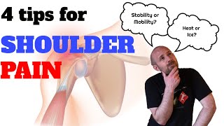 Shoulder Pain? Try these 4 tips!