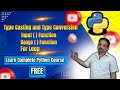 Learn Python Type Casting and Type conversion | Complete Python Course for Free!