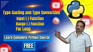 Learn Python Type Casting and Type conversion | Complete Python Course for Free!