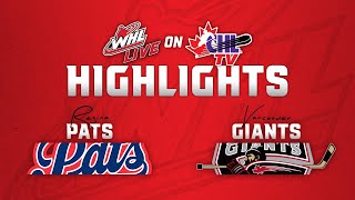 Regina Pats at Vancouver Giants 12/04 | WHL Highlights 2024-25