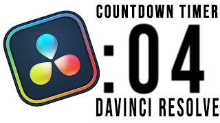 EASY! How To Make A Countdown Timer In DaVinci Resolve