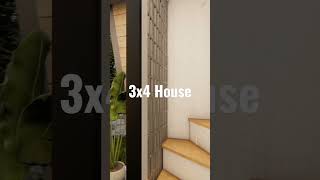 3x4 House