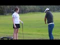 australian golf schools _ ank golf chris lee explains details of swing concept to karis davison