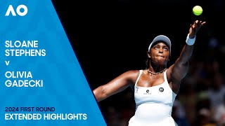 Sloane Stephens v Olivia Gadecki Extended Highlights | Australian Open 2024 First Round
