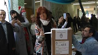 Argentina's Cristina Kirchner votes | AFP