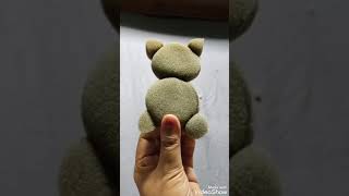 How to make teddy bear craft#sponge teddy bear#shortvideo