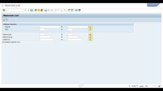 How to check material list in SAP : MM60 : How to Display Material code in sap