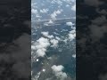 flying in an airplane over florida