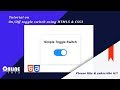 Simple Toggle Switch | On Off Button using HTML And CSS