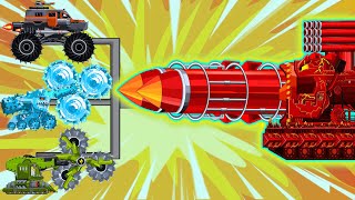 Transformers Tank - FIRE ROCKET HEAVY VS ICE COARSE !! | Cartoon about Tanks | TankAnimations