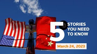 March 24, 2023: US air strikes in Syria, Ukraine counterattack, King Charles, China, TikTok