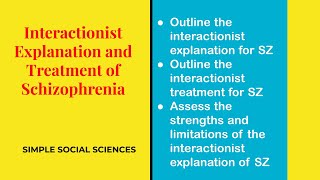 AQA A-Level Psychology - Interactionist approach for Schizophrenia by SIMPLE SOCIAL SCIENCES
