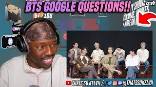 thatssokelvii reacts to BTS (방탄소년단) Answer the Web's Most Searched Questions **Jin sooo blunt 🤣!!**