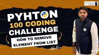 How to remove element from list using Python | Python Coding Challenge #pythontutorial #python