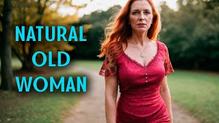 [4K] Natural Old Woman OVER 70 Fashion Style #naturalwoman #naturalbeauty #old Mature Woman