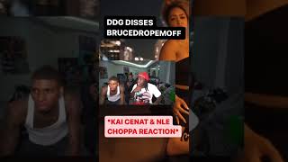 DDG DISSES BRUCEDROPEMOFF IM GEEKIN REACTION  #ddg #kaicenat #brucedropemoff#nlechoppa