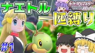 【ポケモンダイパリメイク】シンオウ御三家最弱!?ナエトル1匹縛りで殿堂入りを目指す！！【ゆっくり実況】【BDSP#1】