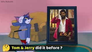 When KGF 2 Movie Scenes performed by Tom & Jerry ~ Edits MukeshG