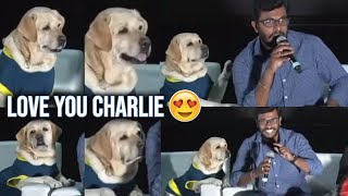 Dog Charlie Super Cute Visuals While His Trainer Pramod Talking | 777 Charlie Trailer Launch