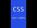 #35 text-indent | CSS | Frontend | Take it easy #shorts