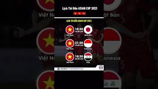 Lịch thi đấu Asian cup 2023#WooDungDieu #asiancap2023 #xh #SEAGames2023 #vietnam